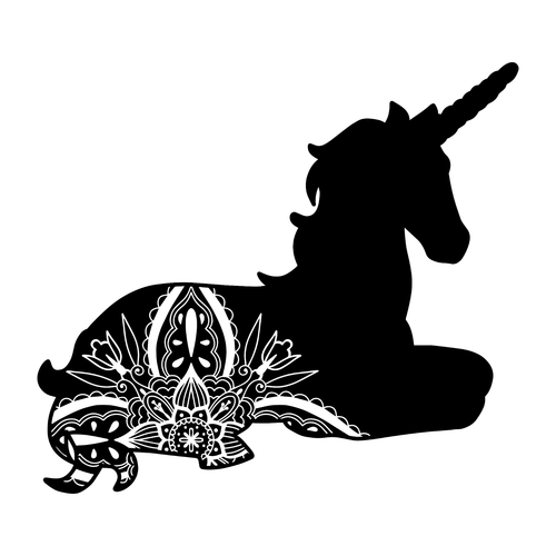 Unicorn Silhouette (33) Poster Canvas Movie Film Print A0 A1 A2 A3 A4 A5 A6 Art