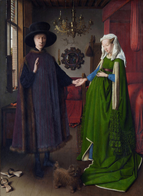 Van Eyck - Arnolfini Portrait Poster Canvas Movie Film Print A0 A1 A2 A3 A4 A5 A