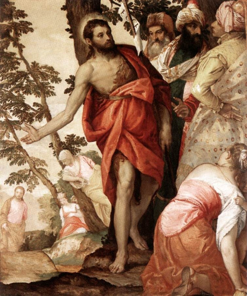 Veronese_St_John_the_Baptist_Preaching Poster Canvas Movie Film Print A0 A1 A2 A