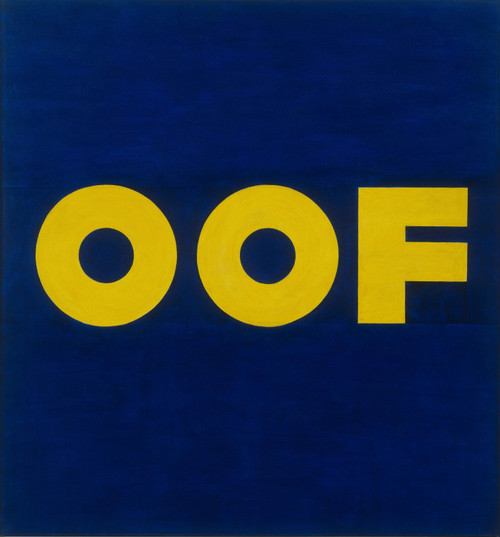 Edward Ruscha - OOF Poster Canvas Print Art Painting Decor Reprint wall A0 A1 A2