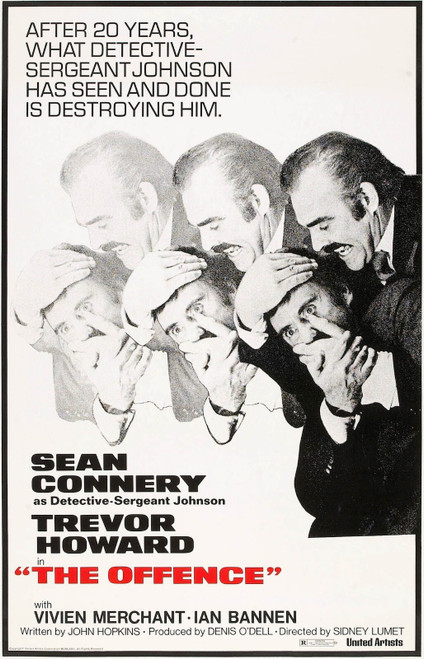 The offence 1973 Poster Canvas Movie Film Print A0 A1 A2 A3 A4 A5 A6 Art Wall De