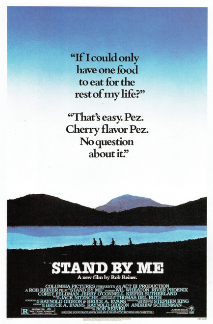 Stand By Me- Us 1986 Poster Canvas Movie Film Print A0 A1 A2 A3 A4 A5 A6 Art Wal