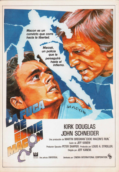 Eddie Macon_s Run (1983)_3 Movie Film Poster Canvas iconic design