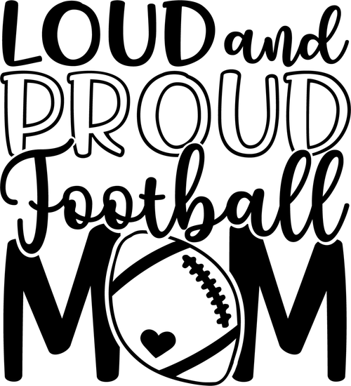 Loud and proud football mom Poster Canvas Movie Film Print A0 A1 A2 A3 A4 A5 A6