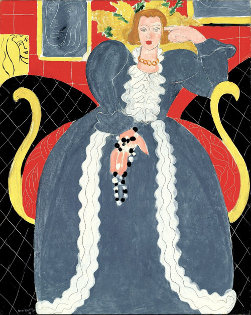 Henri Matisse - The large blue dress Poster Canvas Movie Film Print A0 A1 A2 A3