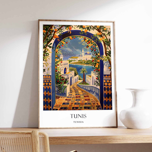 7_Tunis Poster, Islamic Decor, Islamic Art, Middle Eastern Art, Tunis Gift, Tuni