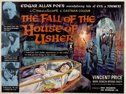 House Of Usher 03 Poster Canvas Movie Film Print A0 A1 A2 A3 A4 A5 A6 Art Wall D