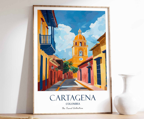 11_Cartagena Print, Cartagena Travel Poster, Colombian Travel Print, Tropical De