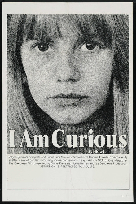 I Am Curious Yellow 01 Poster Canvas Movie Film Print A0 A1 A2 A3 A4 A5 A6 Art W