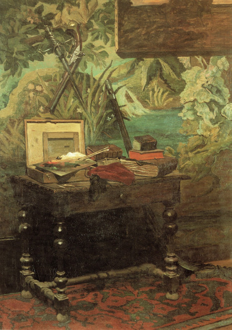 Claude Monet - Studio Still Life 1861 Poster Canvas Movie Film Print A0 A1 A2 A3