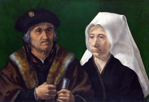 GOSSAERT, Jan (called Mabuse) - An Elderly Couple Poster Canvas Movie Film Print