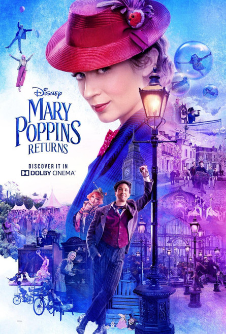 Mary Poppins Returns (2018)_16 Poster Canvas Movie Film Print A0 A1 A2 A3 A4 A5