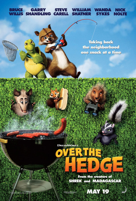 Over the Hedge (2006)_1 Poster Canvas Movie Film Print A0 A1 A2 A3 A4 A5 A6 Art