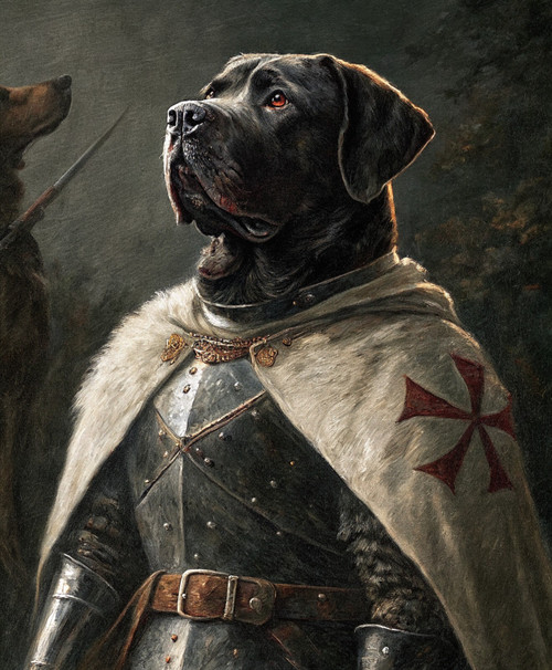 Knight Pet Portrait Royal Pet PortraitDigital ArtPet Portrait Art DesignRenaissa
