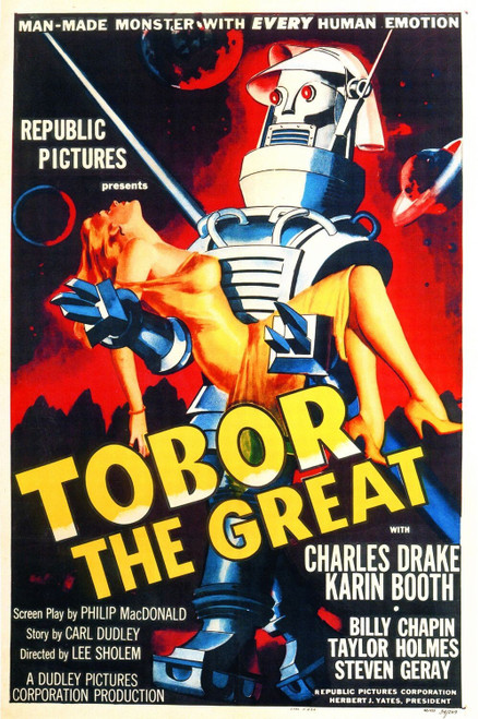 Tobor the Great (1954)_0 Poster Canvas Movie Film Print A0 A1 A2 A3 A4 A5 A6 Art