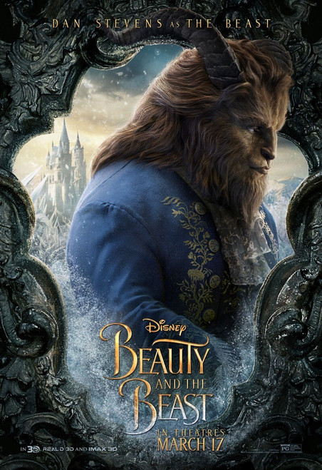 Beauty and the Beast (2017)_7 Movie Film Poster Canvas iconic design