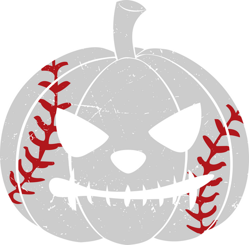 H211005-06-Baseball-Player-Scary-Pumpkin-Costume Poster Canvas Movie Film Print