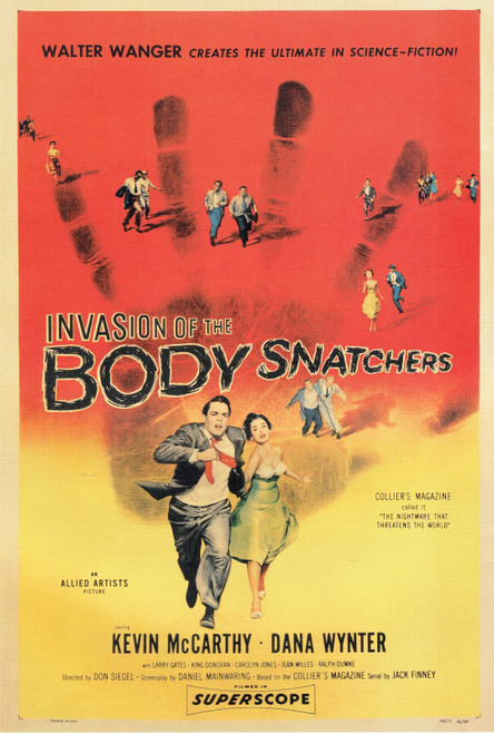 Invasion Of The Body Snatchers- US 1956 Poster Canvas Movie Film Print A0 A1 A2