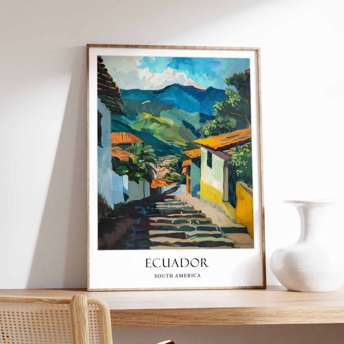 8_Ecuador Poster, Home Decor, Ecuador Wall Art, South American Travel Poster, Ga