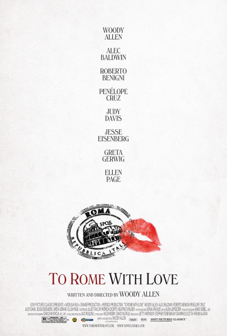 To Rome with Love (2012)_2 Poster Canvas Movie Film Print A0 A1 A2 A3 A4 A5 A6 A