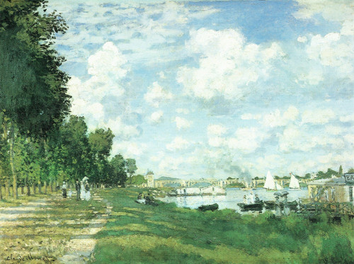 Monet- Le Bassin D'Argenteuil Poster Canvas Movie Film Print A0 A1 A2 A3 A4 A5 A