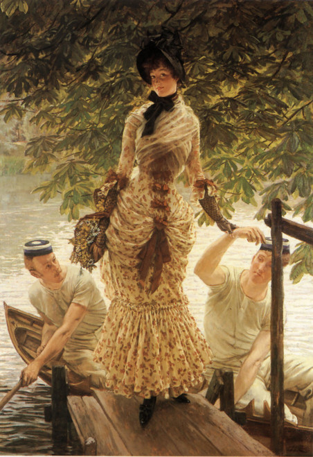 James_Tissot_-_On_the_Thames Poster Canvas Movie Film Print A0 A1 A2 A3 A4 A5 A6