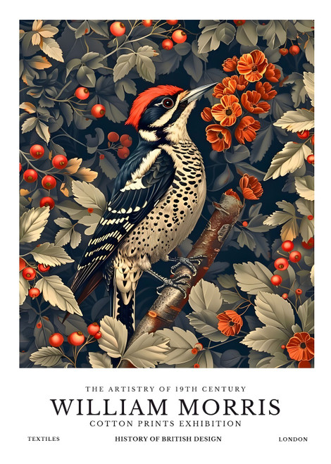William Morris - Birds (35) Poster Canvas Cotton Print Exhibition A0 A1 A2 A3 A4