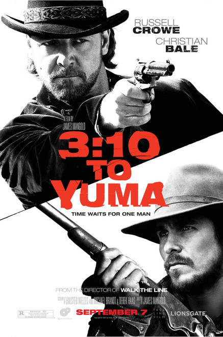 3_10 to Yuma (2007)_3 Movie Film Poster Canvas iconic design