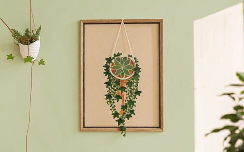 Hanging Botanical House Plant Boho Natural Art Print - Unframed A6 A5 A4 A3 A2 A