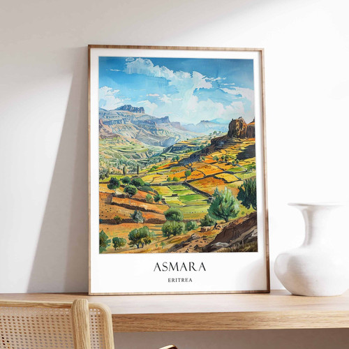 5_Asmara Poster, Eritrea Decor, Eritrea Art, African Wall Art, Africa Travel Pos