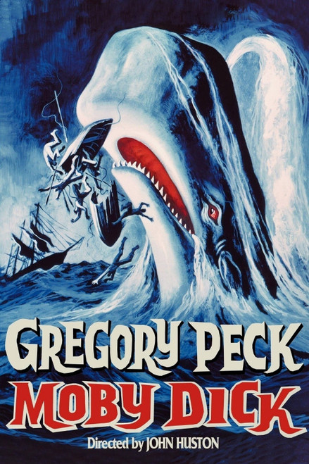 MOBY DICK (1956) 5 Poster Canvas Movie Film Print A0 A1 A2 A3 A4 A5 A6 Art Wall