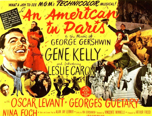 An American in Paris (1951)_2 Movie Film Poster Canvas iconic design