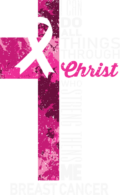 H210812-12-Breast-Cancer-Survivor-Christian-Ribbon Poster Canvas Movie Film Prin