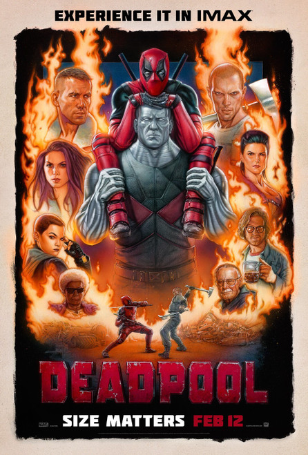 Deadpool (2016)_6 Movie Film Poster Canvas iconic design