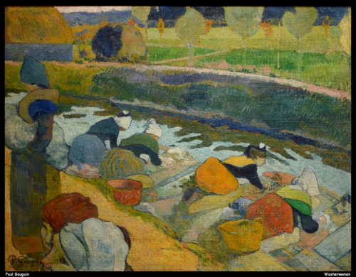 paul-gauguin---washerwomen--jpb_21615580246_o(1) Poster Canvas Movie Film Print