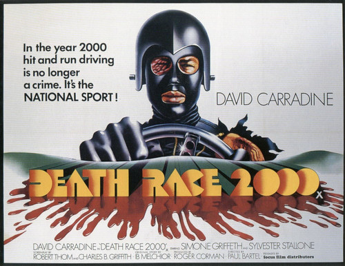 Death Race 2000 (1975)_3 Movie Film Poster Canvas iconic design