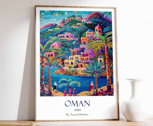 9_Oman Print, Oman Travel Poster, Middle East Travel Print, Islamic Decor, Gift