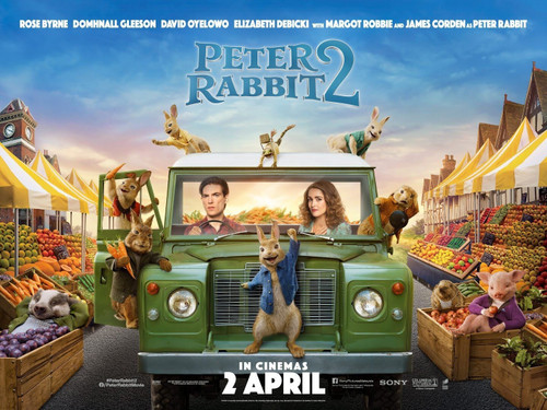 Peter Rabbit 2_ The Runaway (2021)_4 Poster Canvas Movie Film Print A0 A1 A2 A3