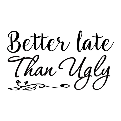 Better late than ugly-01 (3) Poster Canvas Movie Film Print A0 A1 A2 A3 A4 A5 A6