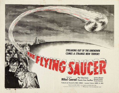 Flying Saucer 02 Poster Canvas Movie Film Print A0 A1 A2 A3 A4 A5 A6 Art Wall De