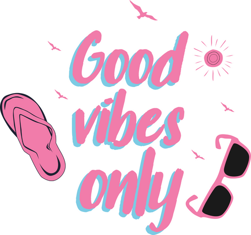 Good Vibes Only Poster Canvas Movie Film Print A0 A1 A2 A3 A4 A5 A6 Art Wall Dec