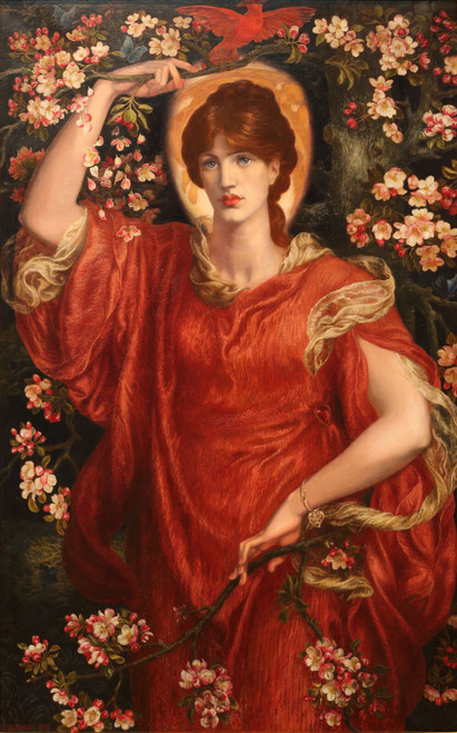 A_Vision_of_Fiammetta_by_Dante_Gabriel_Rossetti Art Gallery Poster Canvas Print