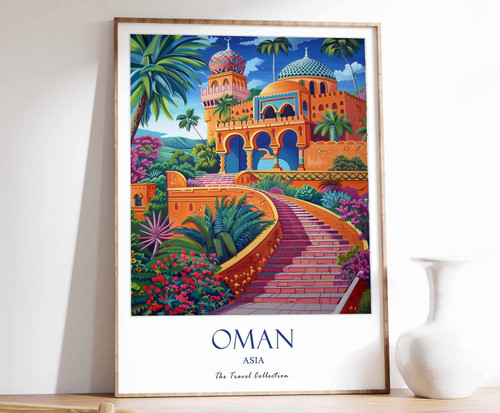 10_Oman Print, Oman Travel Poster, Middle East Travel Print, Islamic Decor, Gift