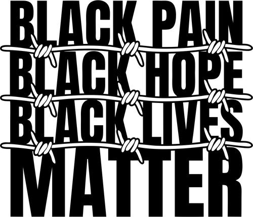 black pain black hope black lives matter2 Poster Canvas Movie Film Print A0 A1 A
