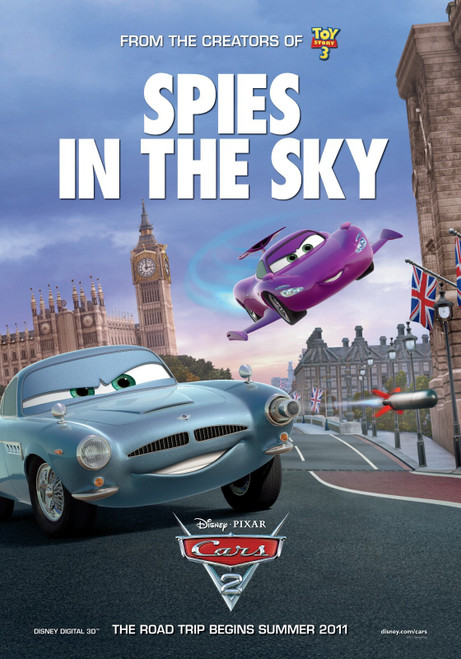 Cars 2 (2011)_8 Movie Film Poster Canvas iconic design