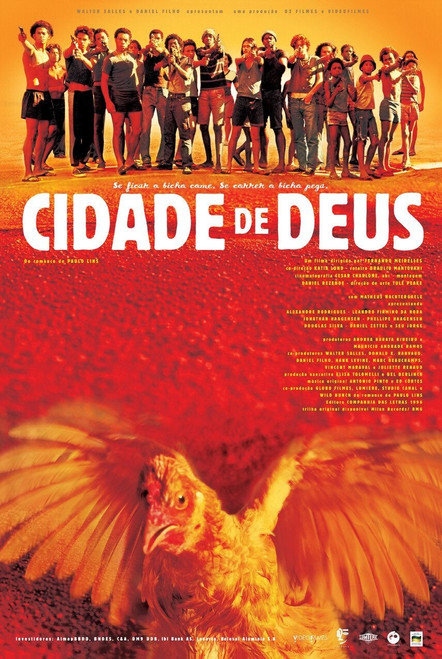 City of God (2003)_2 Movie Film Poster Canvas iconic design