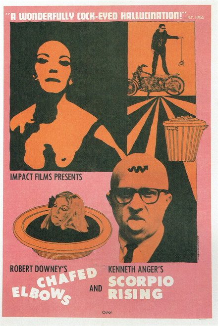 Chafed Elbows and Scorpio Rising- US 1965 Poster Canvas Movie Film Print A0 A1 A