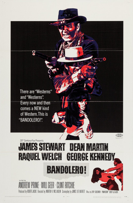 Bandolero! (1968)_2 Movie Film Poster Canvas iconic design