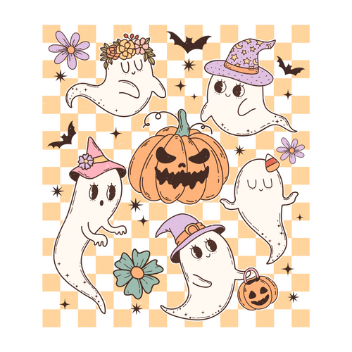 RHLW016- Halloween ghost Poster Canvas Movie Film Print A0 A1 A2 A3 A4 A5 A6 Art