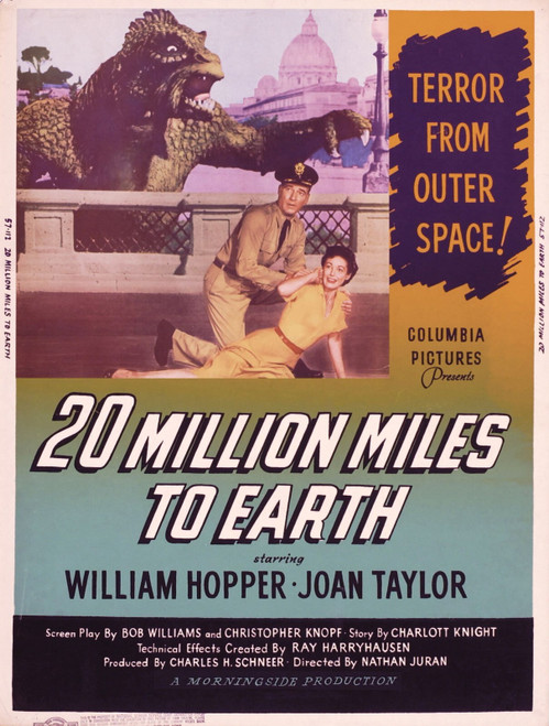 20 Million Miles To Earth 05 Poster Canvas Movie Film Print A0 A1 A2 A3 A4 A5 A6